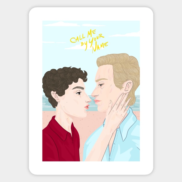 Call me by Your Name Sticker by horribleaccents